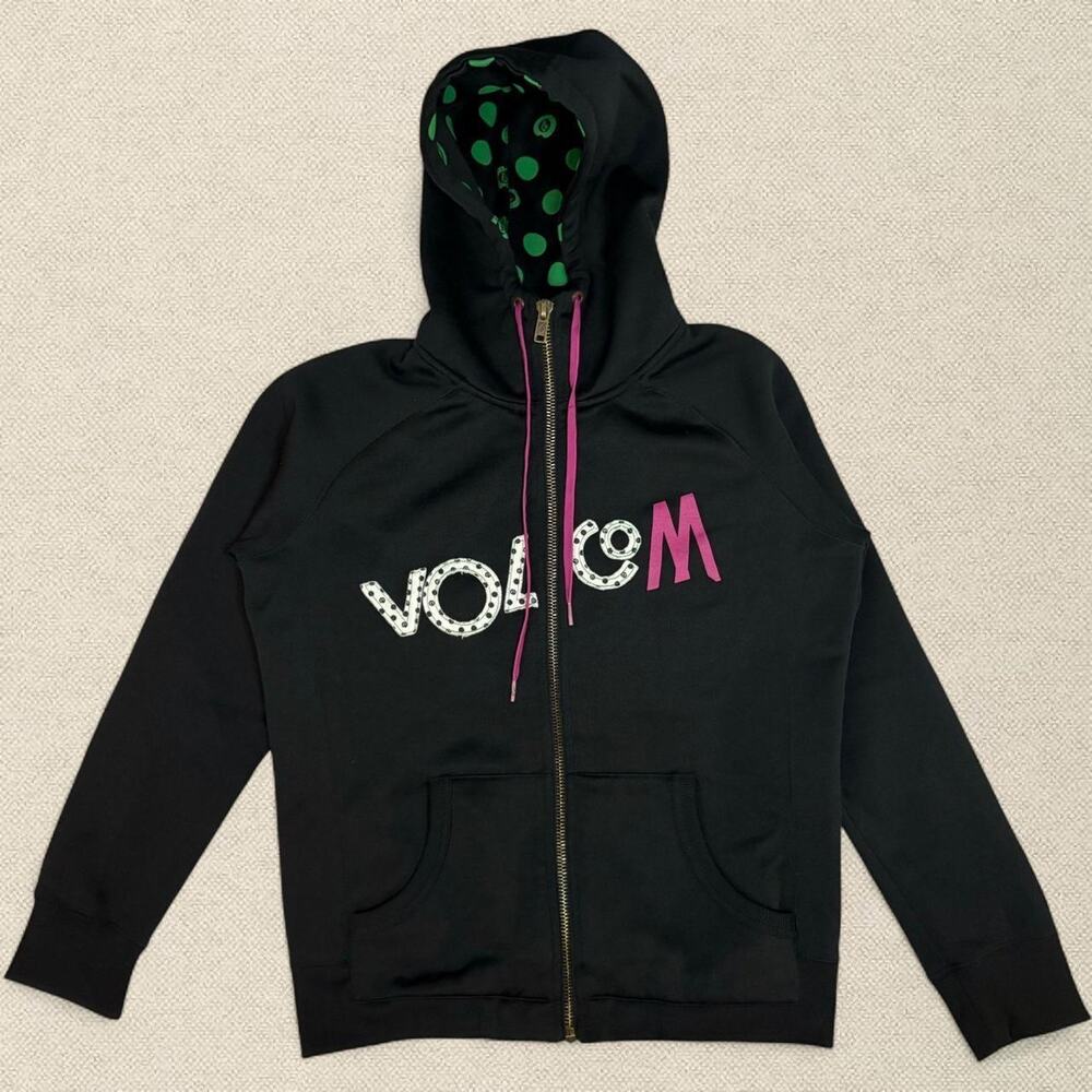 Volcom Y2K Thick Zip-up Hoodie sz L Skater Grunge